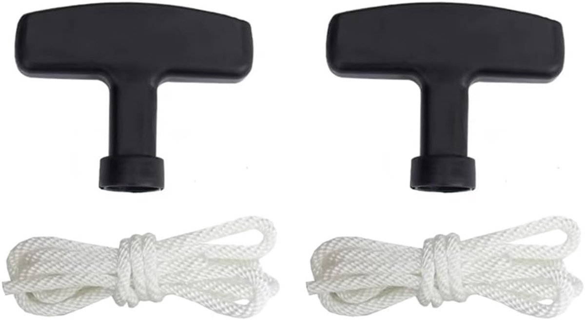 Grasmaaier trekkoord set 90cm - 2 stuks met handvatten - vervanging voor Honda GX100 GX120 GX160 GX240 GX270 - ShopVlot