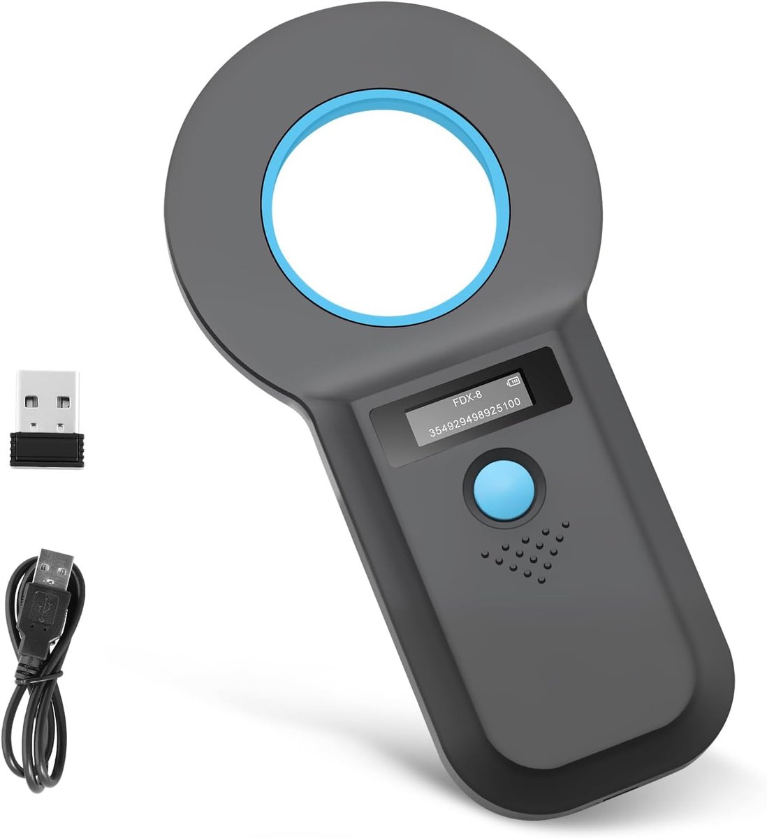 Huisdier Microchip Scanner - RFID Lezer - 128 Stuks Geheugen - Identificatie van Huisdieren - ShopVlot