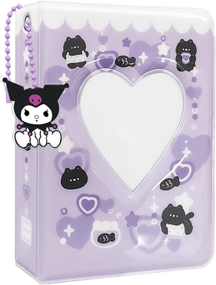 Kpop photocard binder album - paars - transparante binnenzakken - beschermt je favoriete foto's - ShopVlot