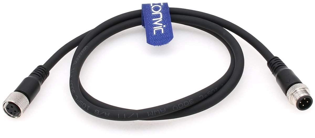 Sensor Kabel M12 4-polig - Aansluiting Plug naar Bushing - Professionele Bus Kabel - Betrouwbare verbinding - ShopVlot
