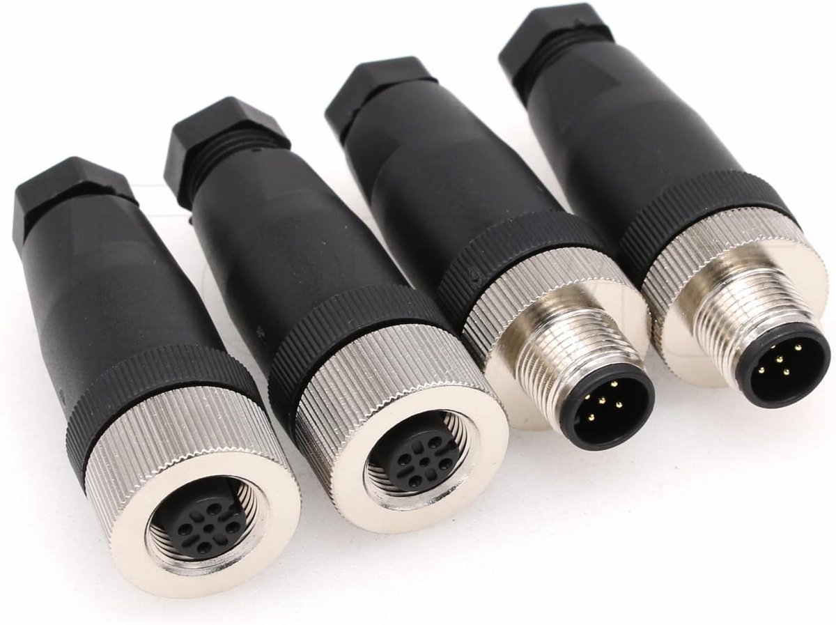 M12 5 Pin A Code connector - 60V 4A waterdicht - voor industriële sensoren - duurzame verbinding - ShopVlot