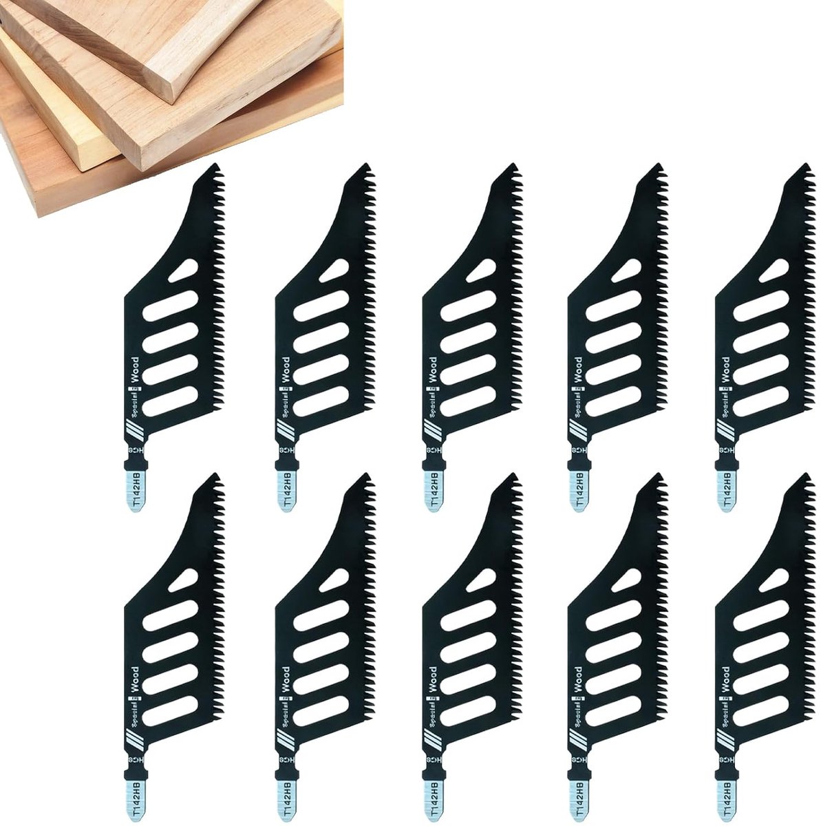 Jigsaw Blades T-Shank - Set van 10 - Hout, Kurk, Plywood - Precisie snijden - ShopVlot