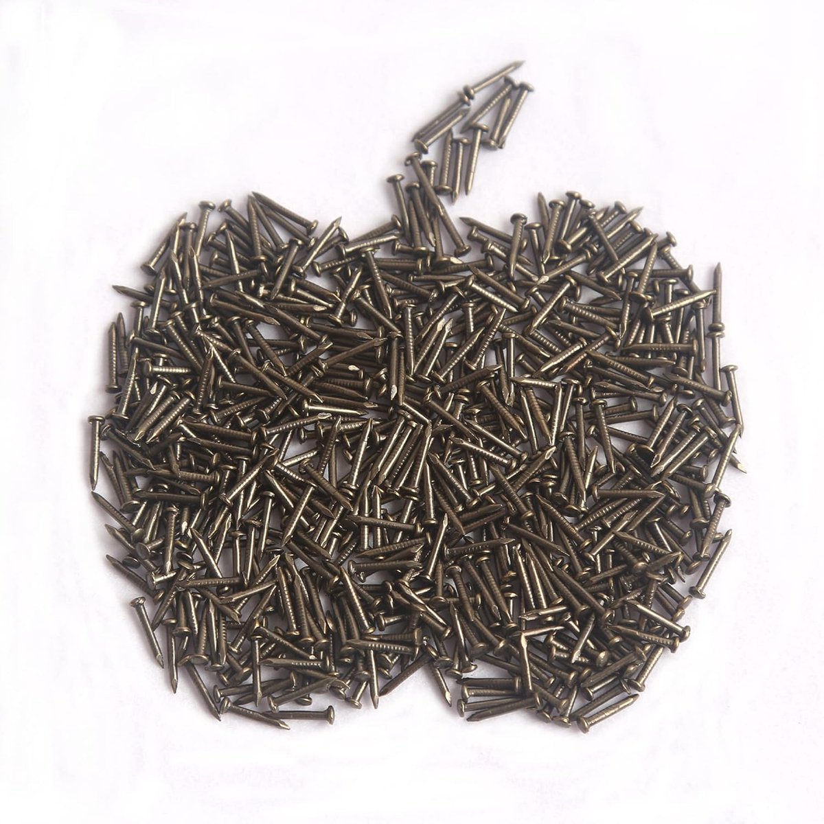 Mini spijkers 1 x 10 mm - ijzer zwart - 500 stuks - ideaal voor DIY projecten - ShopVlot