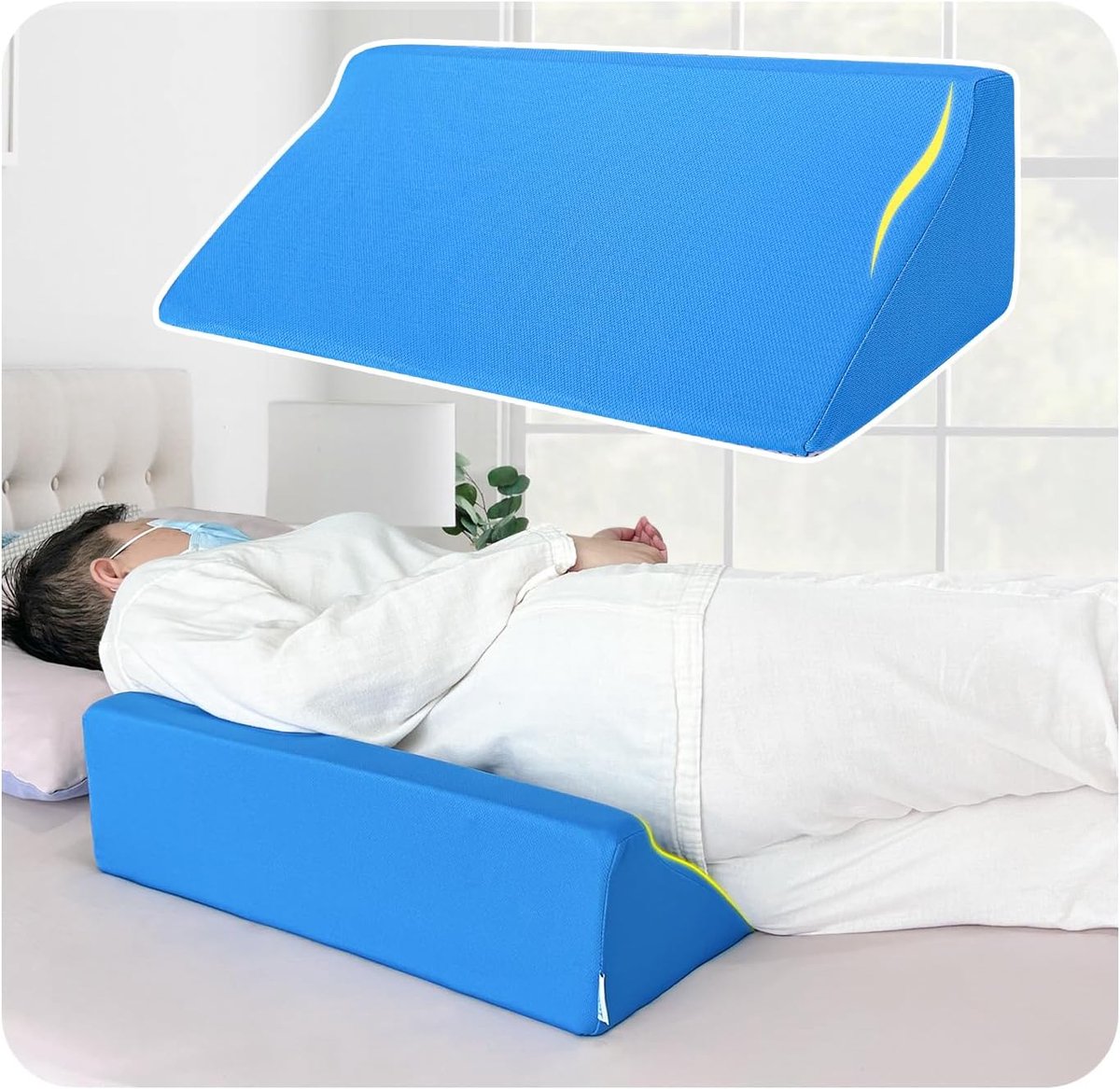 Bedwiggen 30 graden - Ergonomische schuimkussen - Verbeterde bloedcirculatie - Ondersteuning bij bedzweren - ShopVlot