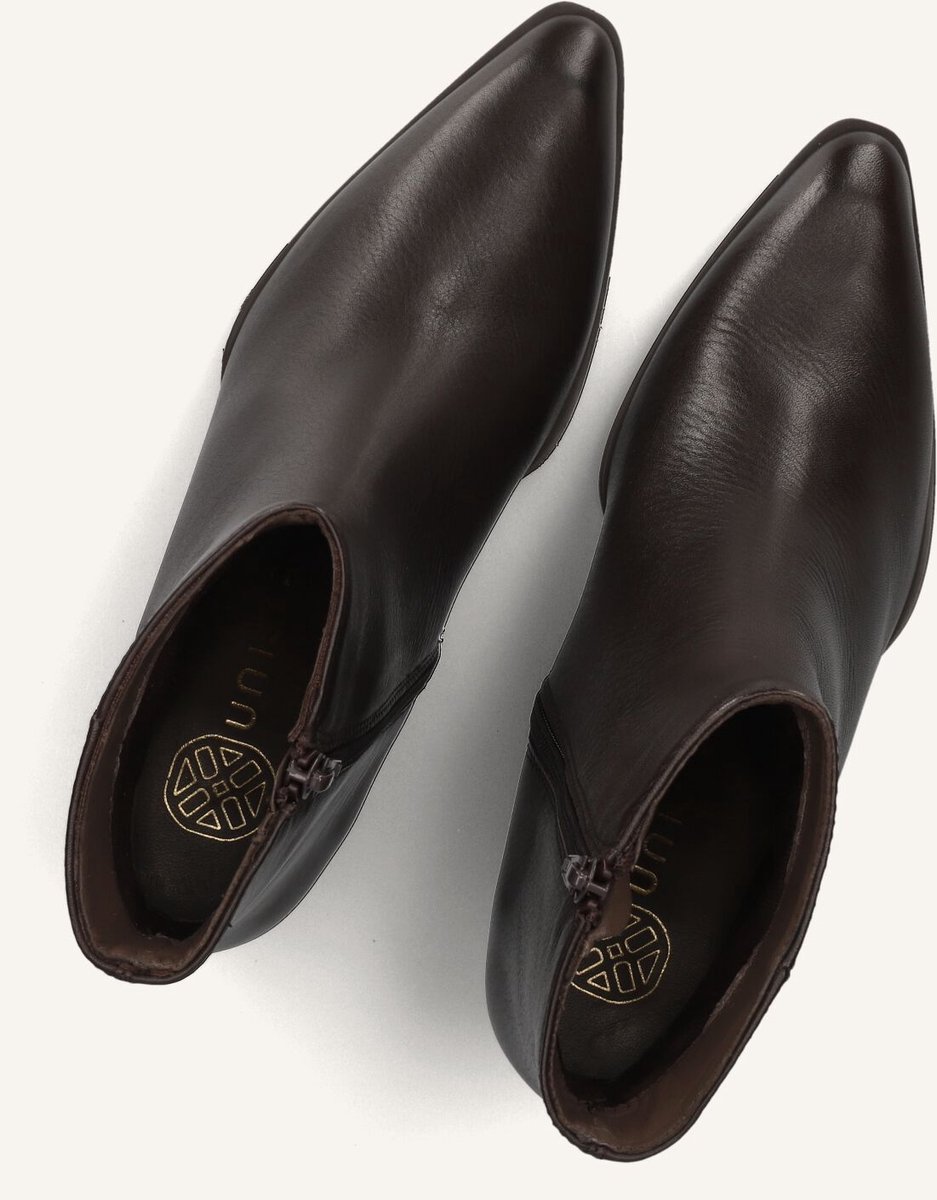 Unisa Lomas Enkellaarsjes - Enkelboots met rits - Dames - Bruin - Maat 38