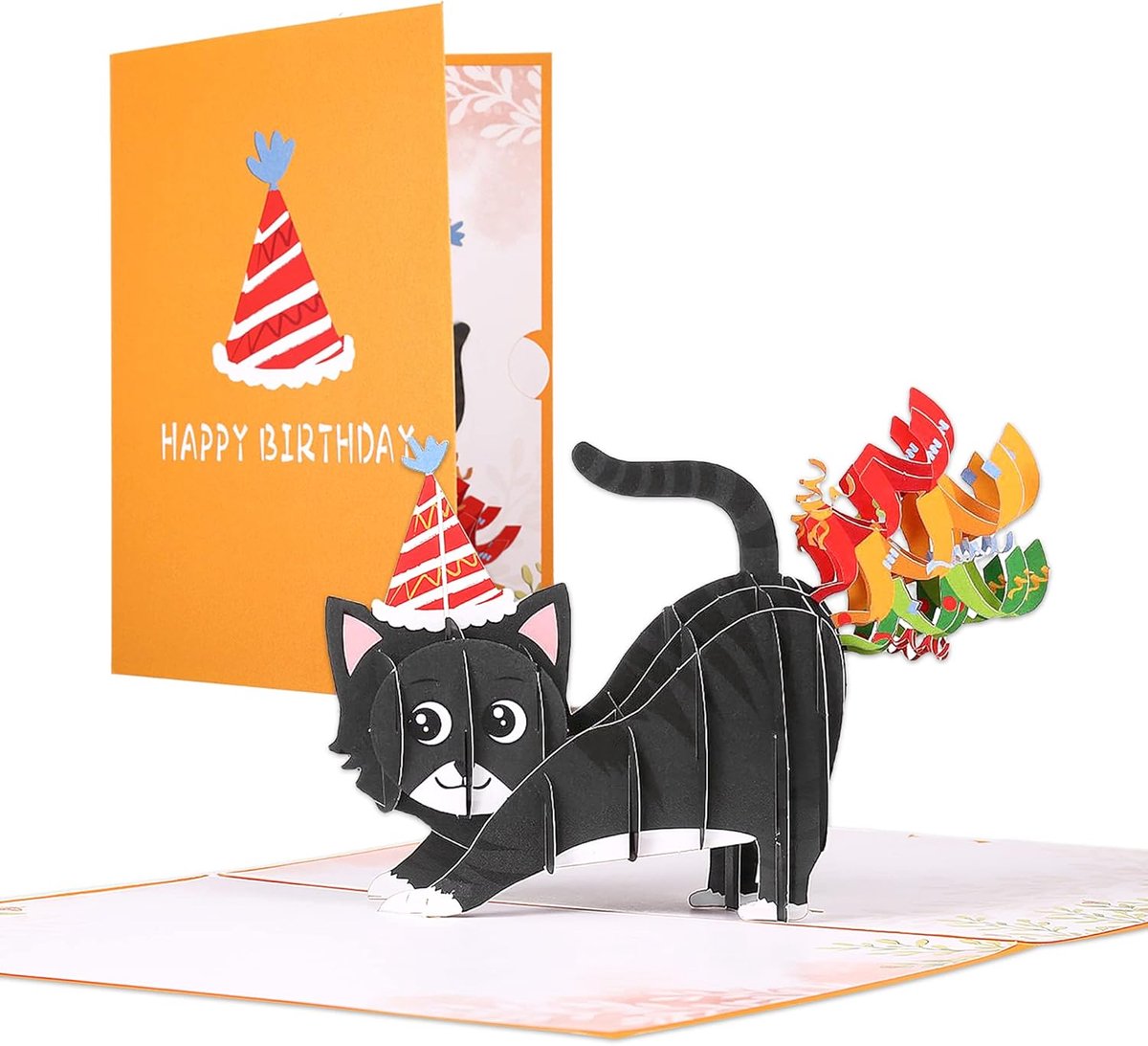 Pop-up verjaardagskaart 3D - katten ontwerp - voor vrouwen, mannen en kinderen - unieke verrassing - ShopVlot