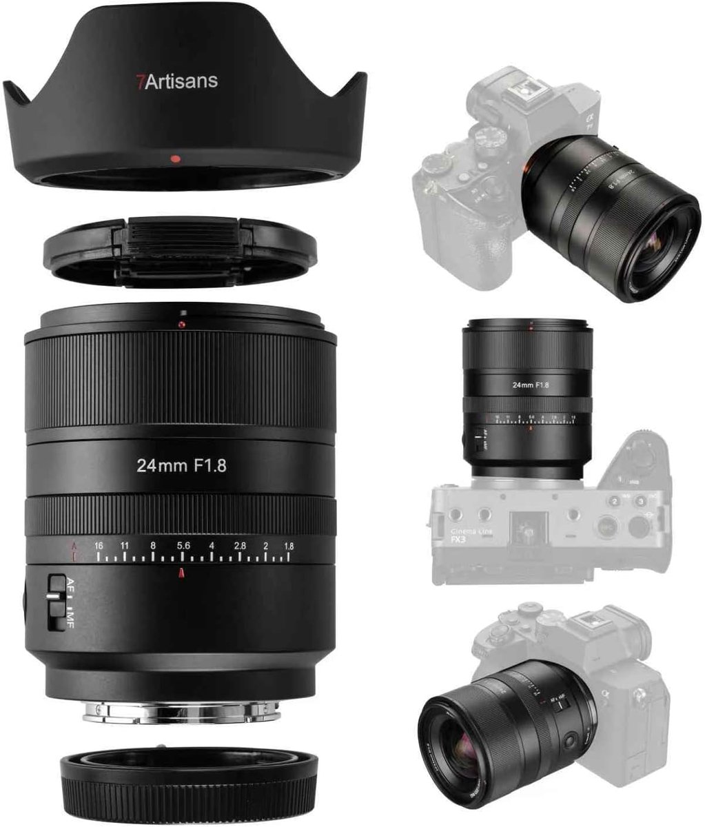 Full-frame lens 24mm F1.8 - manuele focus - ultra groothoek - perfect voor creatieve fotografie - ShopVlot