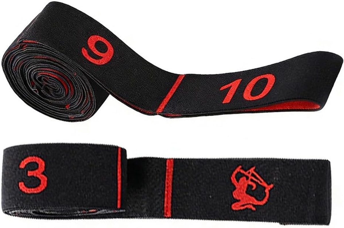 Yoga-stretchband met 10 lussen - zeer elastische fitnessband - stretch riem voor optimale flexibiliteit - ShopVlot
