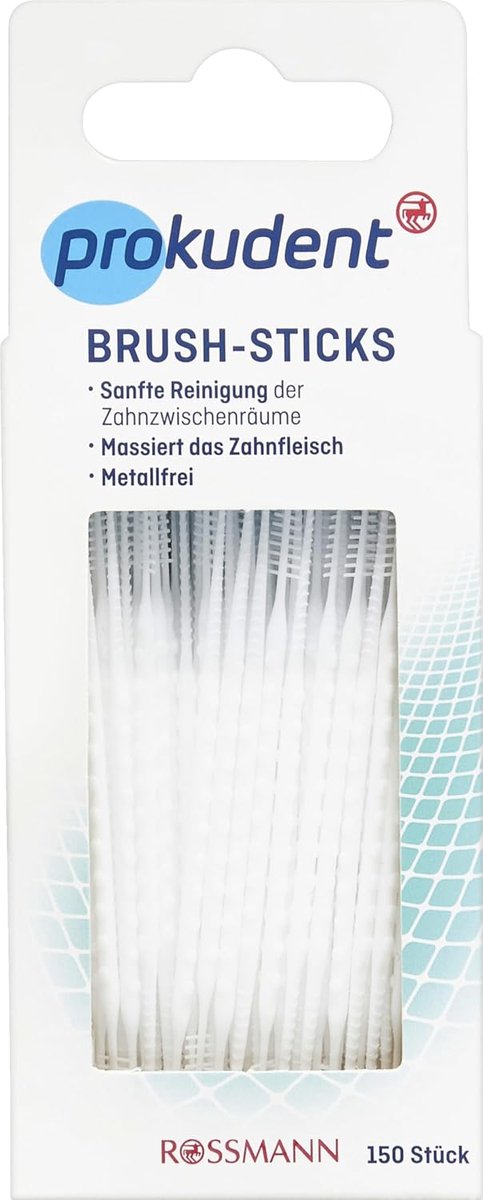 Tandenborstelsticks 150 stuks - zacht materiaal - met massagefunctie - voor effectieve reiniging tussen de tanden - ShopVlot