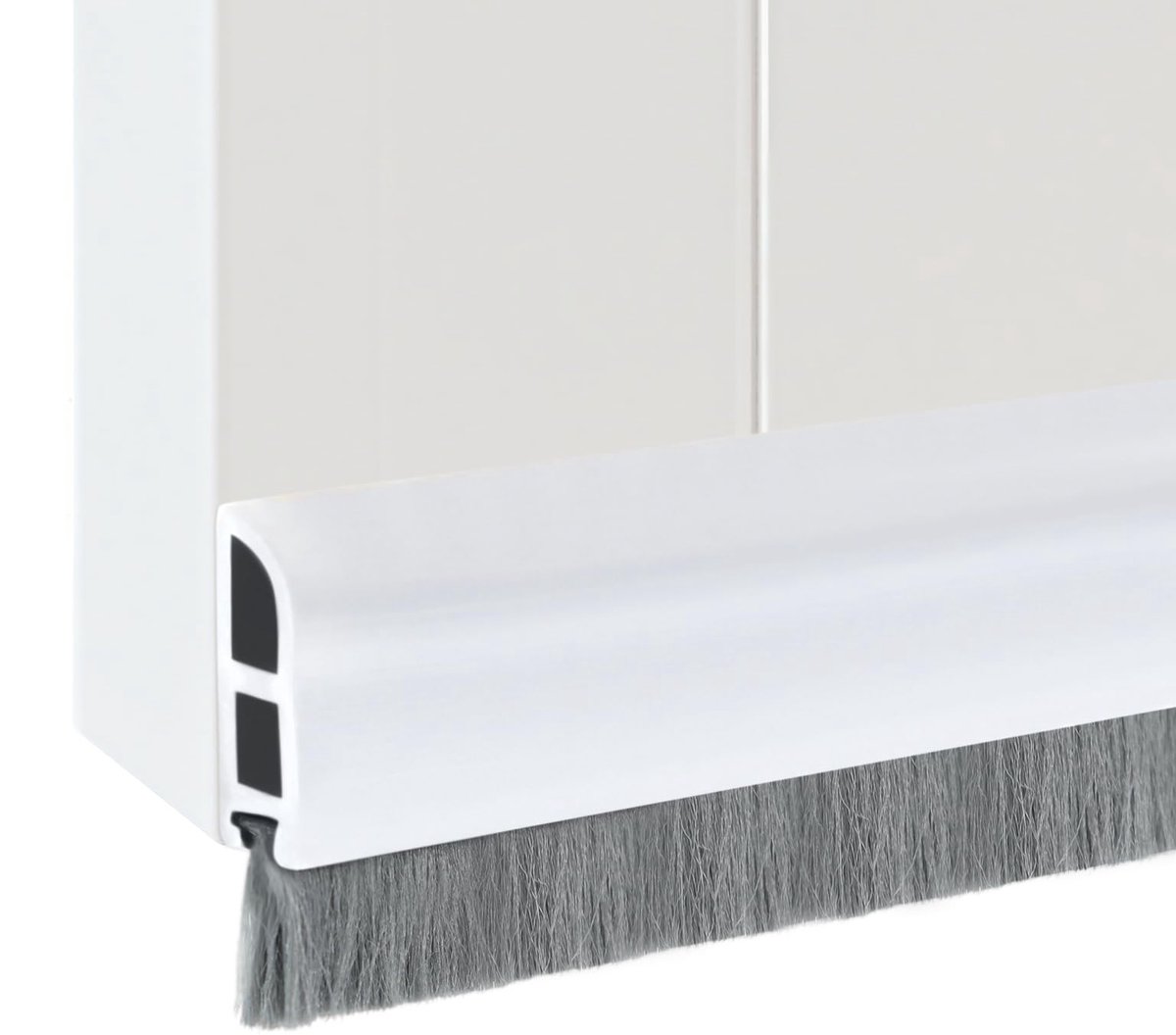 Deurborstelafdichting 4 cm x 1 m - Zelfklevend, op maat te snijden - Tochtstopper - ShopVlot