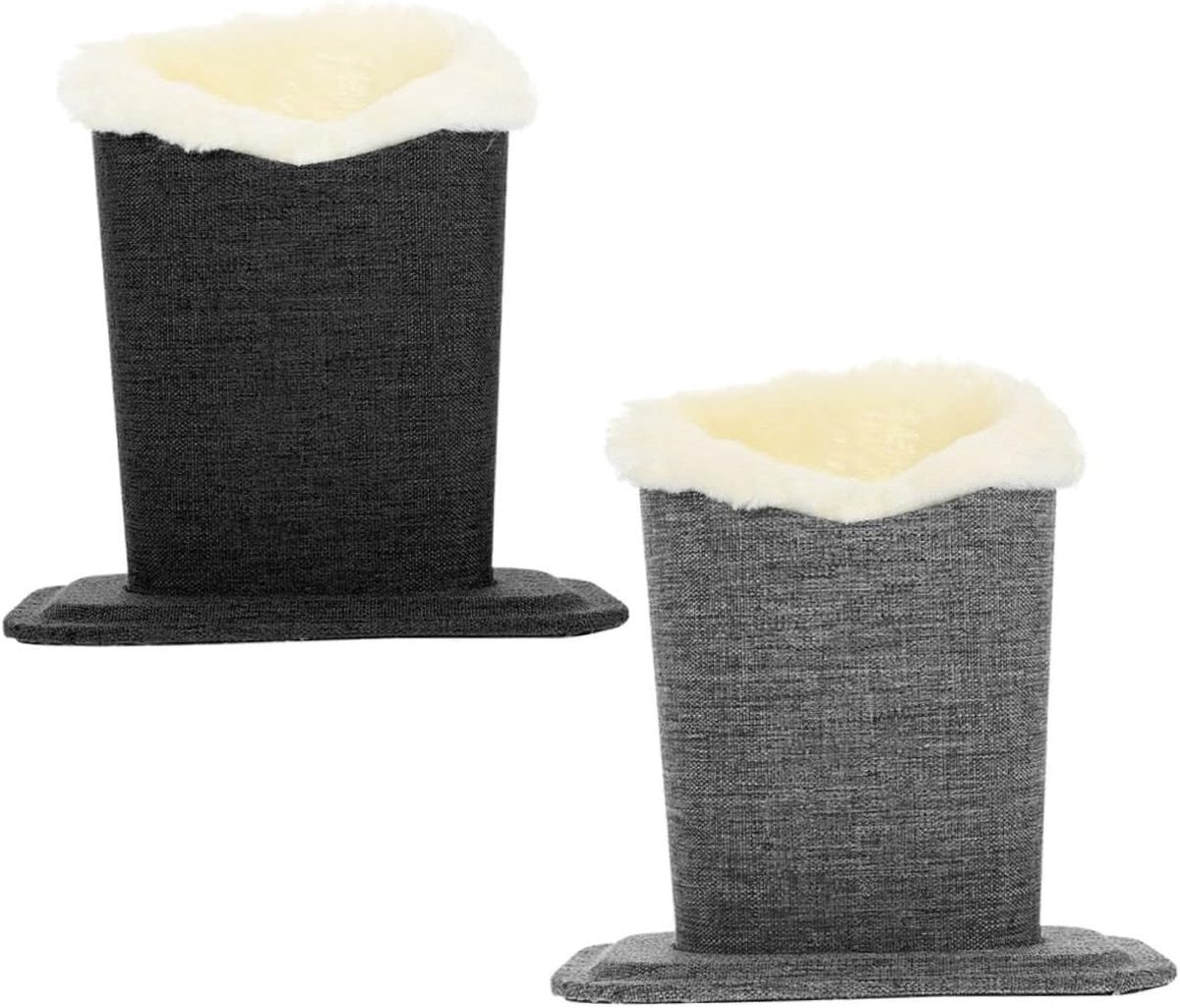 Brillenhouder 2 stuks - pluche - modieuze brilstandaard - houdt brillen veilig en geordend - ShopVlot