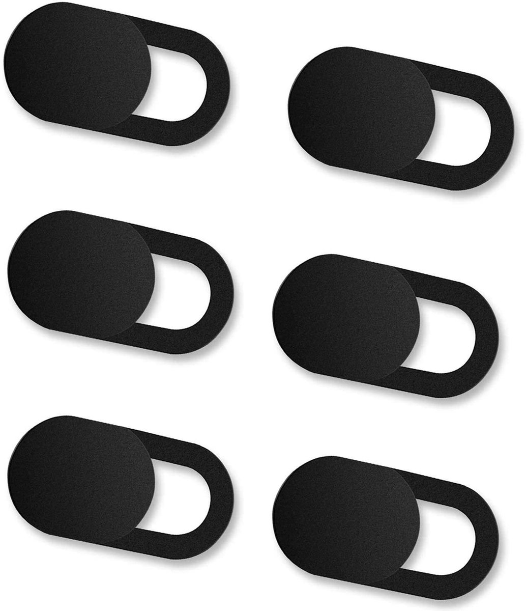 webcam afdekking set van 6 - zelfklevend - ultradun - bescherming voor laptop en smartphone - ShopVlot