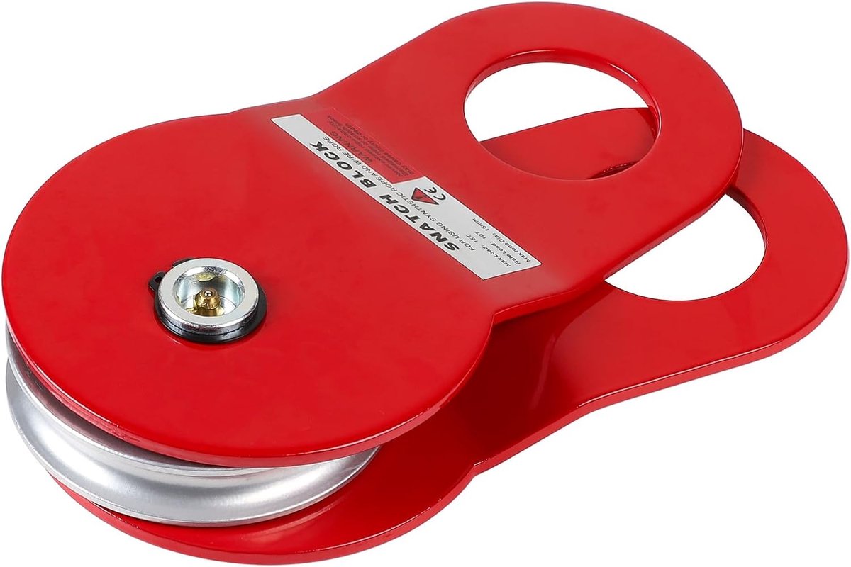 Lierrolle 10 t - stalen pulley - 15 mm groefdiameter - ideaal voor offroad en bosbouw - ShopVlot