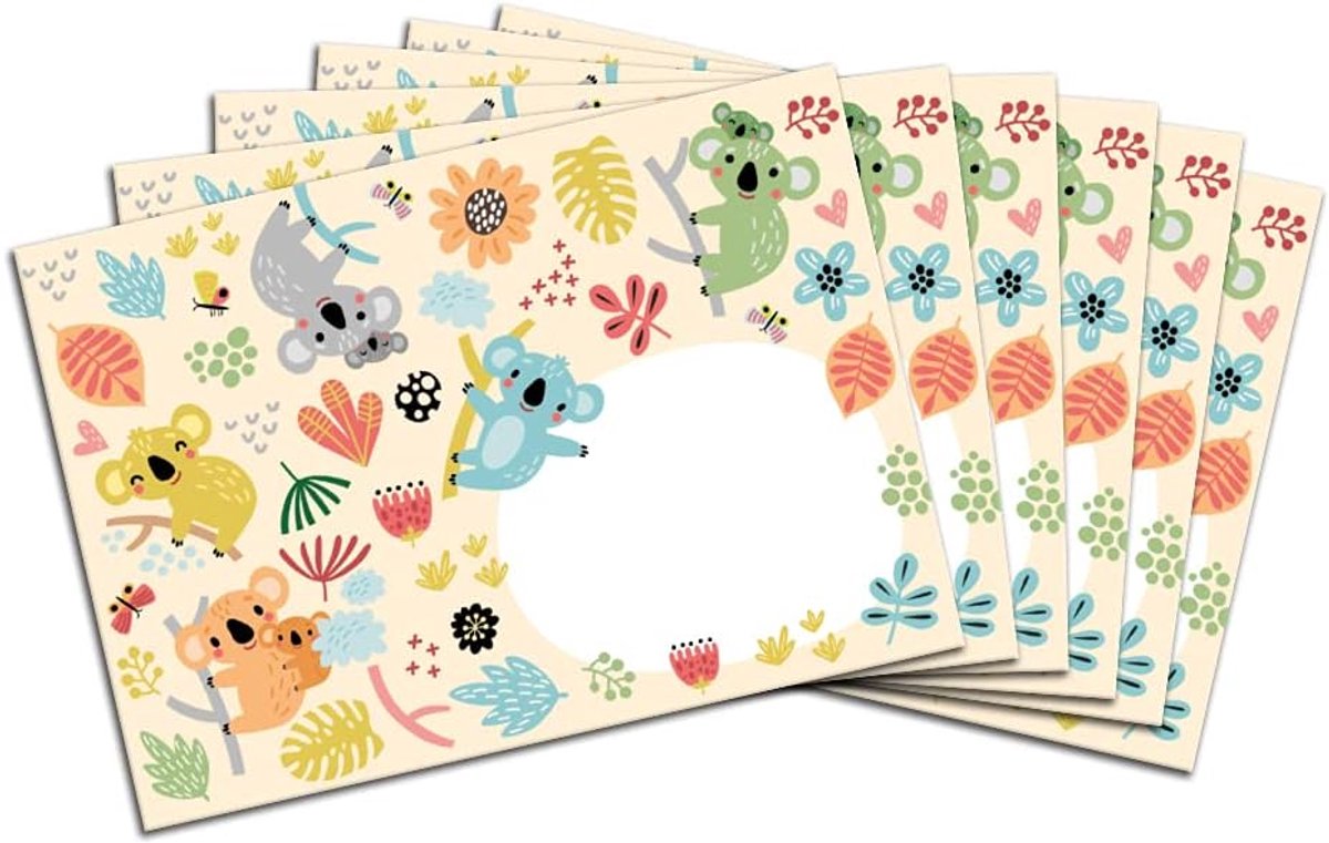 Enveloppen kinderen C6 - zelfklevend - koala motief - perfect voor kinderpost - ShopVlot