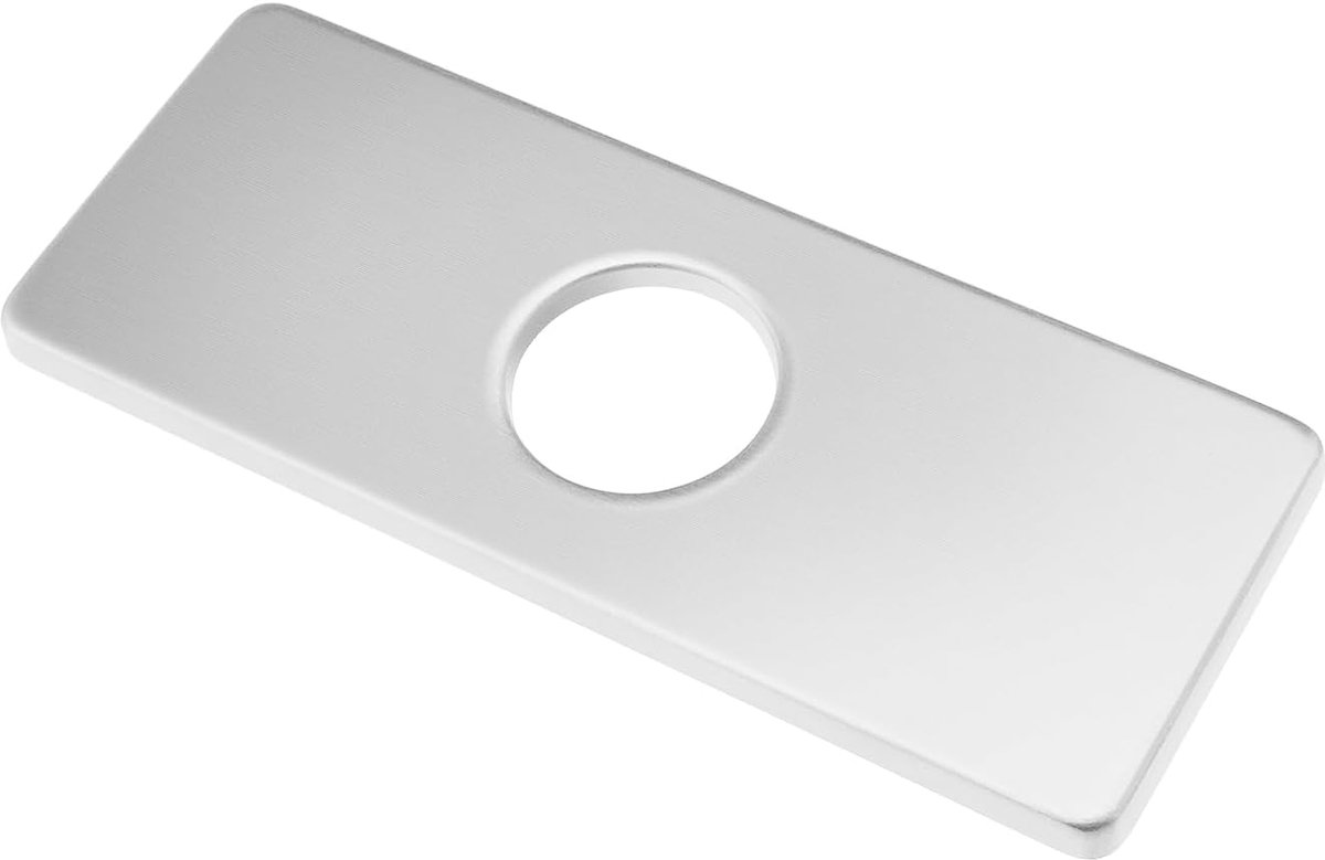 Faucet hole cover 6" - roestvrij staal - eenvoudig te installeren - ideaal voor keuken en badkamer - ShopVlot