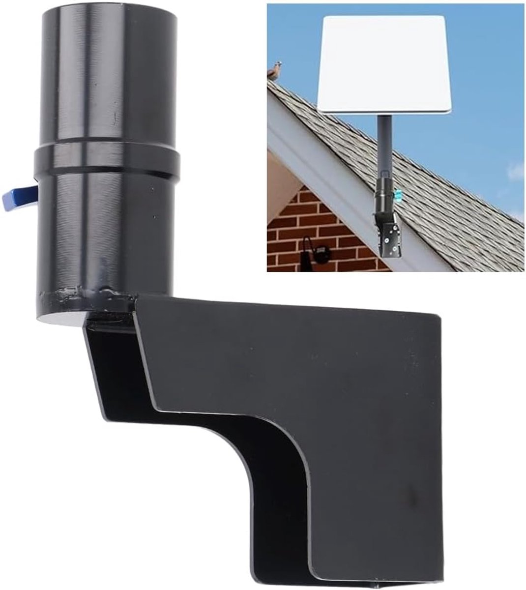 Montagebeugel antenne - verstelbaar aluminium - korte muur- en dakrandmontage - voor betrouwbare satellietontvangst - ShopVlot