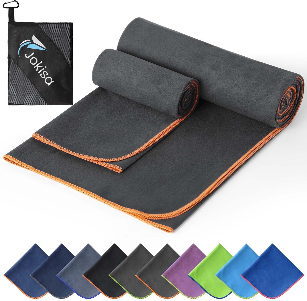 Microvezel handdoeken set - 180 x 90 cm + 100 x 50 cm - sneldrogend - zandvrij - ideaal voor het strand - ShopVlot
