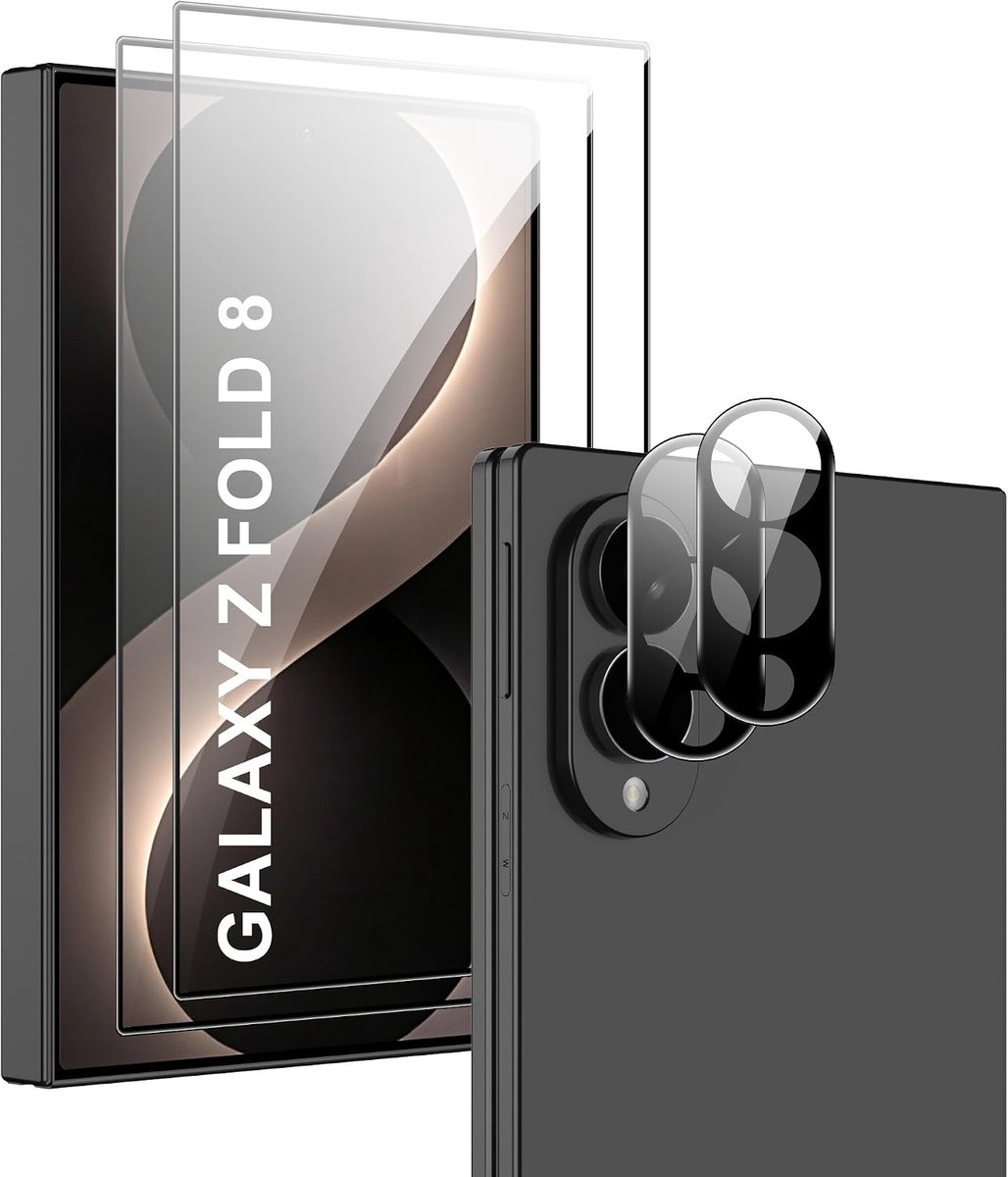 Beschermfolie voor Samsung Galaxy Z Fold 8 - Pantserglas - 9H hardheid - Maximale schermbescherming - ShopVlot