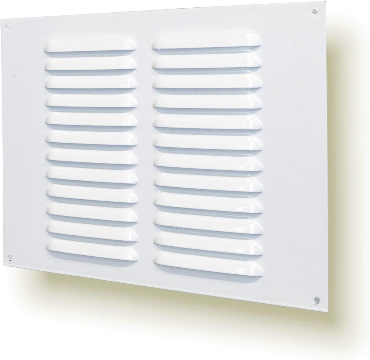 Ventilatierooster 25 x 20 cm - Metalen uitvoering - Inclusief muggennet - Ideaal voor binnen en buiten - ShopVlot