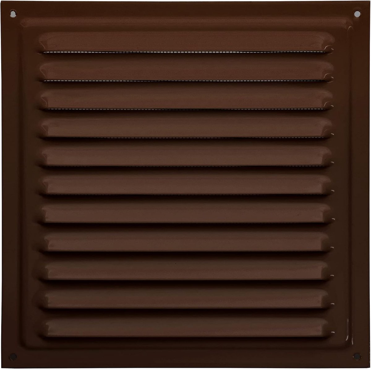 Ventilatierooster 20x20 cm - bruin - metalen uitvoering - voor optimale luchtcirculatie - ShopVlot