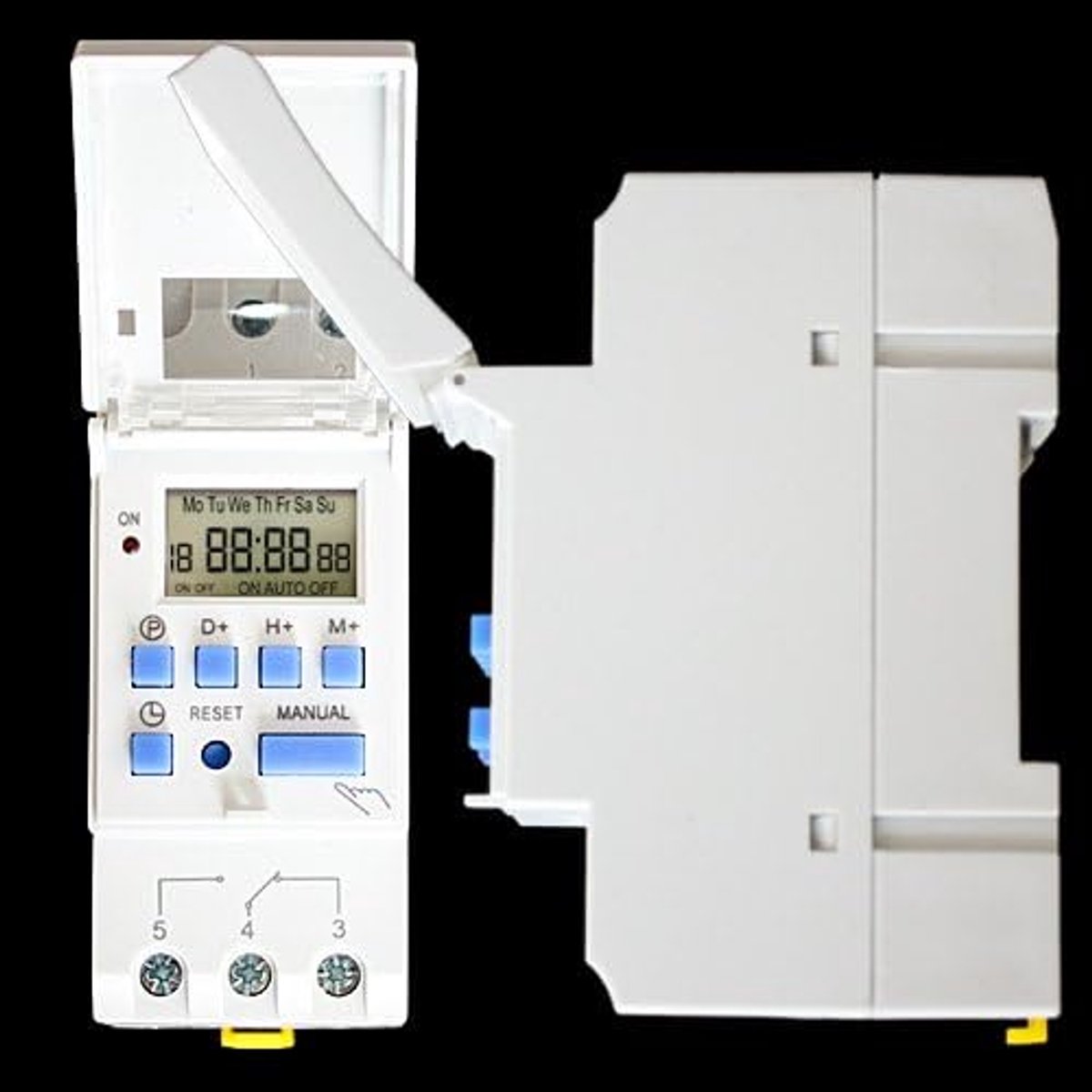 Weekly timer 220/230V - Hutschine DIN AHC-15A ZZ2 - Programmeerbaar - Ideaal voor automatische bediening - ShopVlot