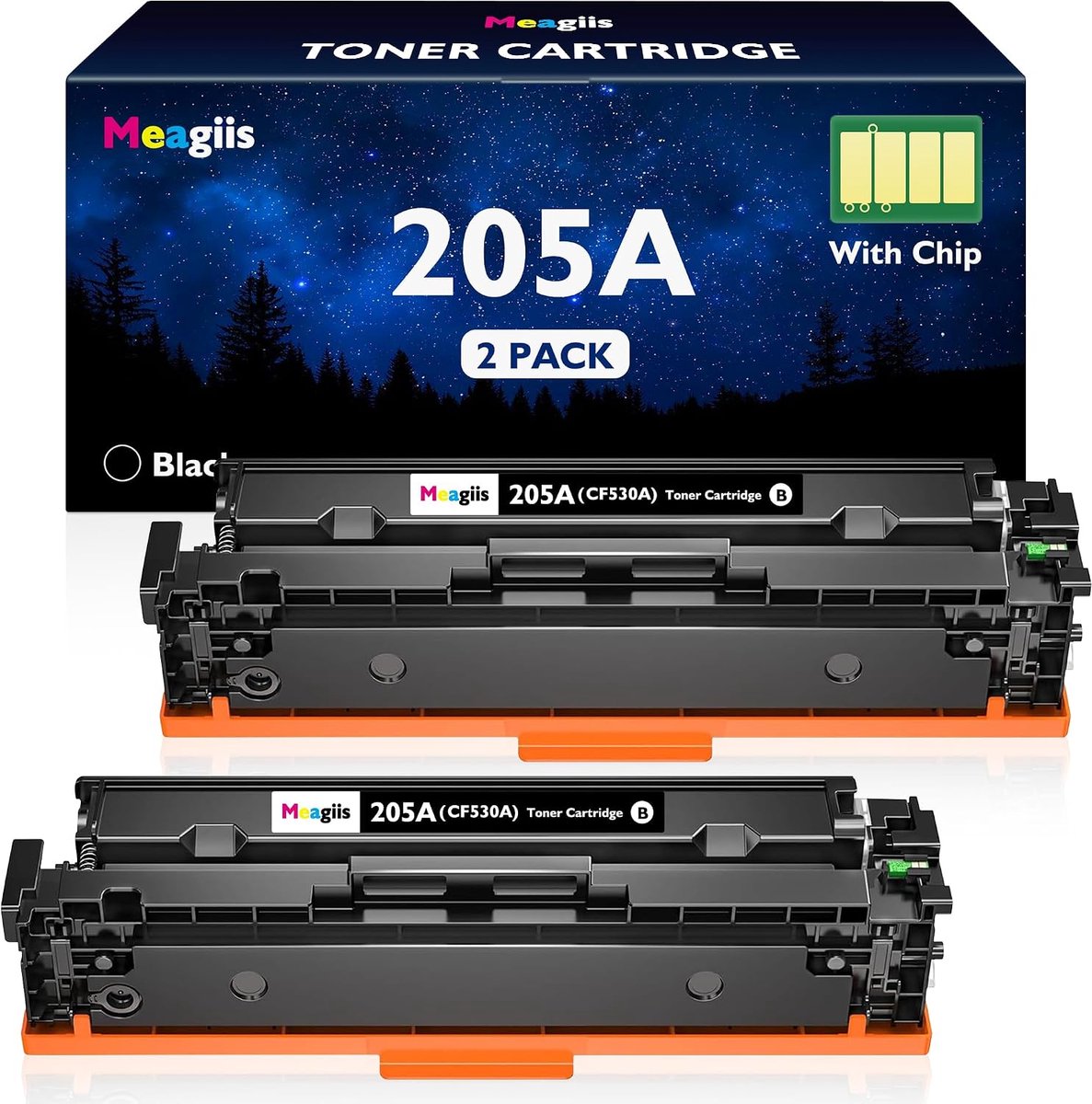 Toner zwart 205A CF530A - 2 stuks - Compatible voor HP Color LaserJet Pro - Heldere afdrukken voor kantoor - ShopVlot