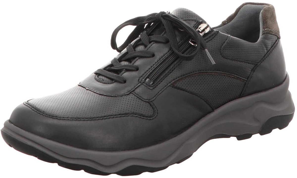 Waldläufer H-Max - heren sneaker - zwart - maat 46.5 (EU) 11.5 (UK)
