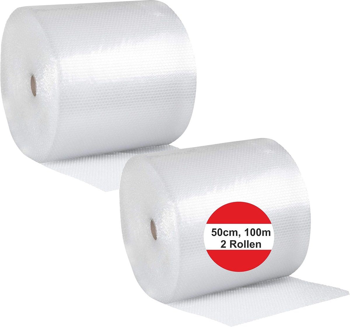 Bubbelfolie 50 cm x 100 m - Transparant - 2-lagig - Bescherming voor verzending - ShopVlot