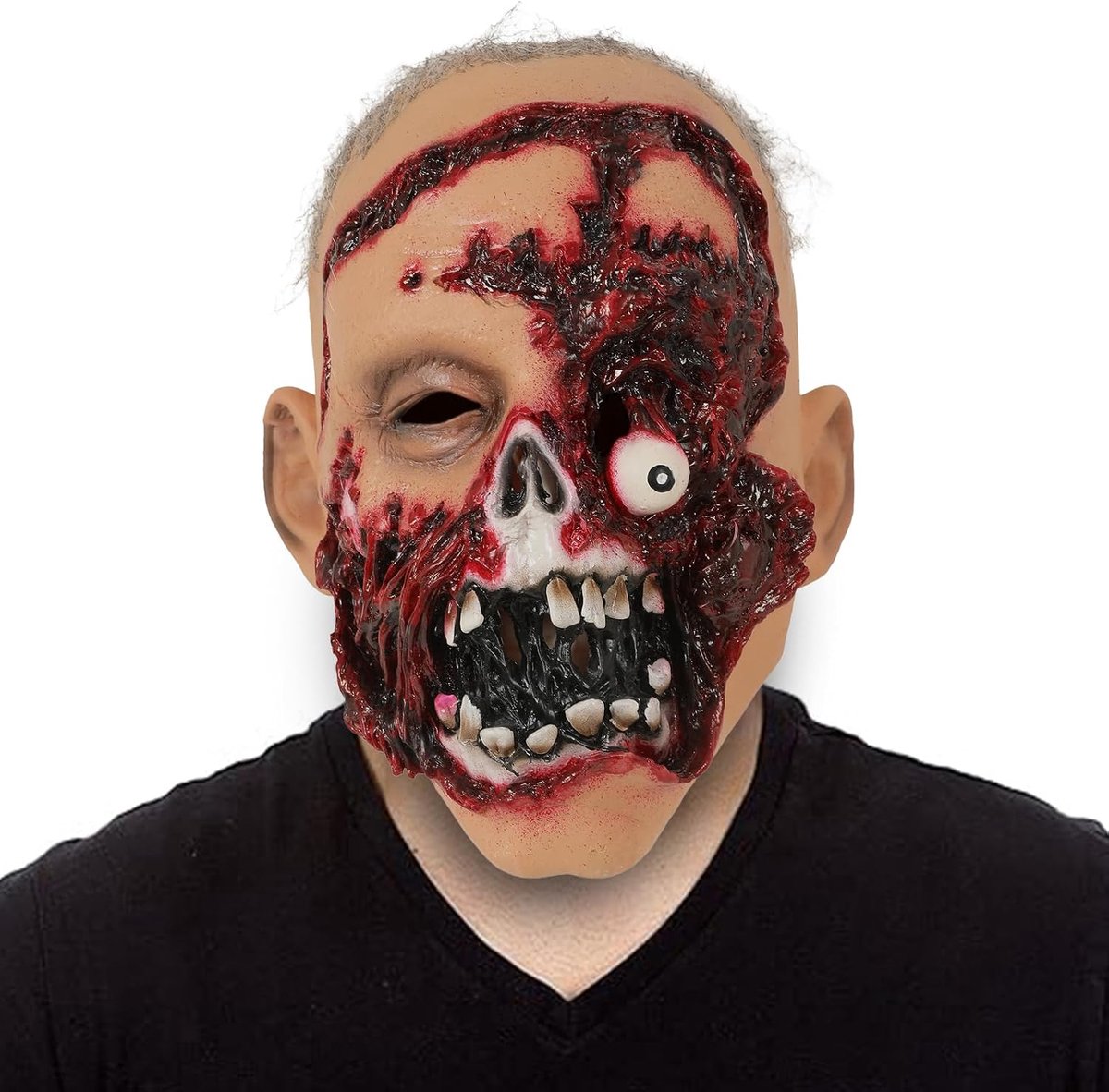 Halloween latex masker - eng bloedig ontwerp - volledig hoofdmasker - perfect voor cosplay feest - ShopVlot