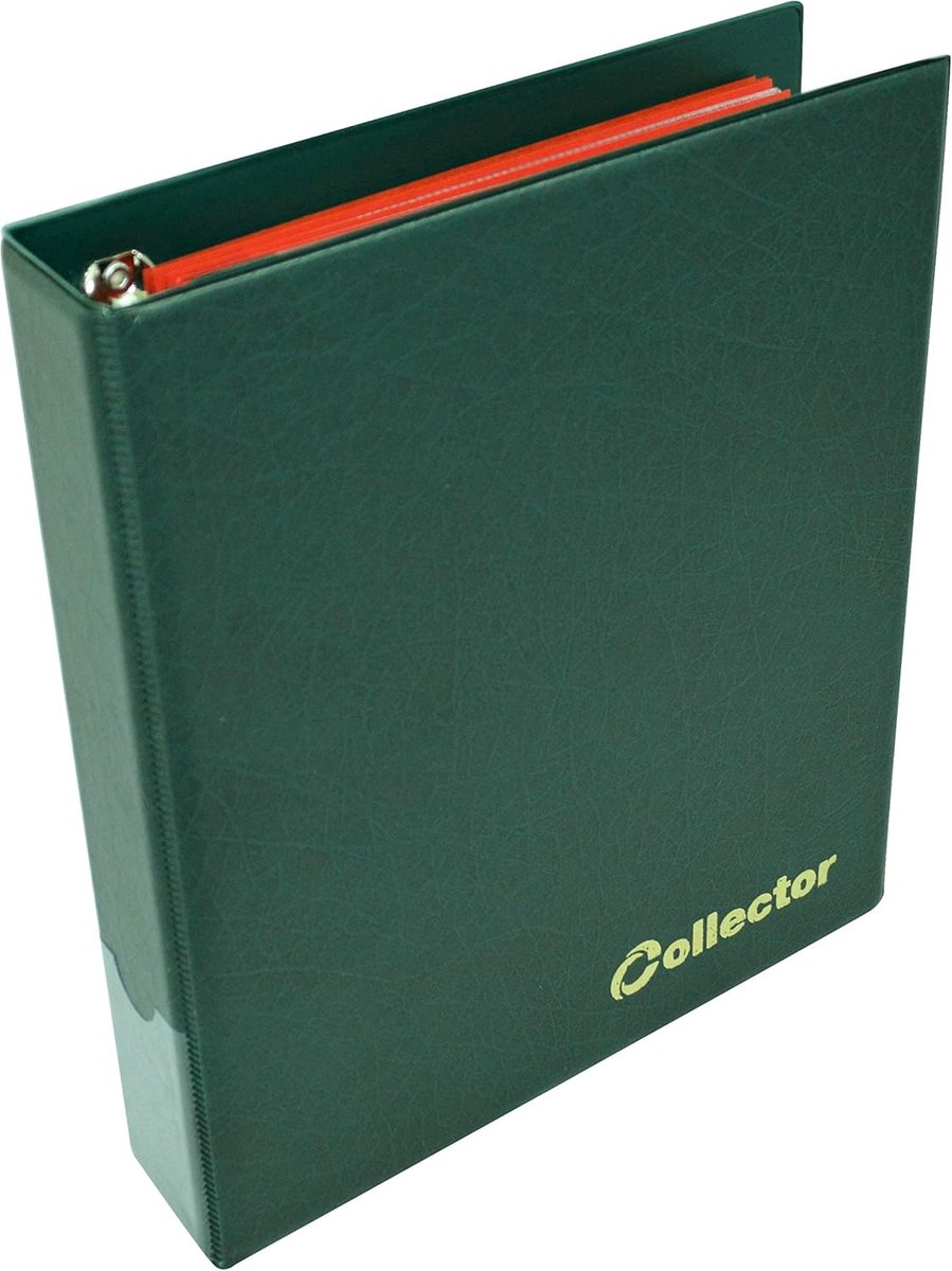Muntverzamelalbum voor 300 munten - groen - met pagina's en index - ideaal voor verzamelaars - ShopVlot