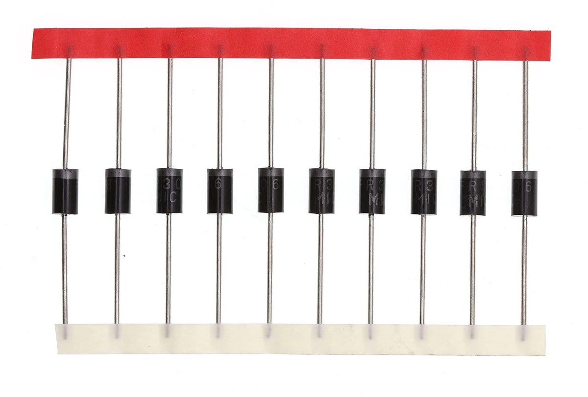 50 stuks FR306 Fast Recovery Rectifier diode 3A 800V DO-27 axiaal 3 Amp 800 Volt