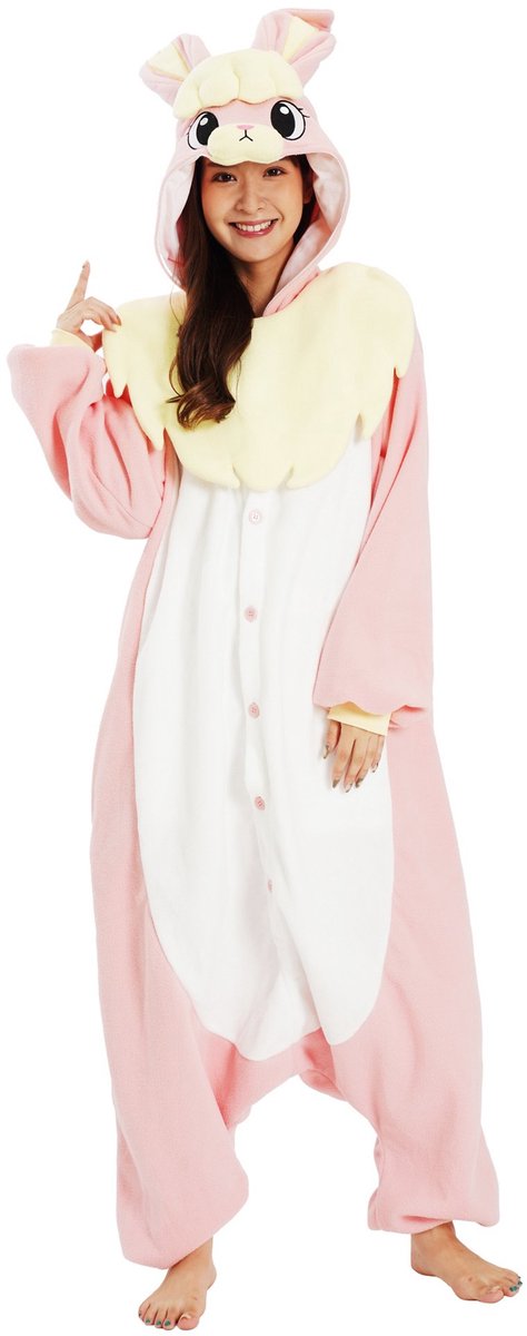 Roze Konijn Kigurumi Kostuum