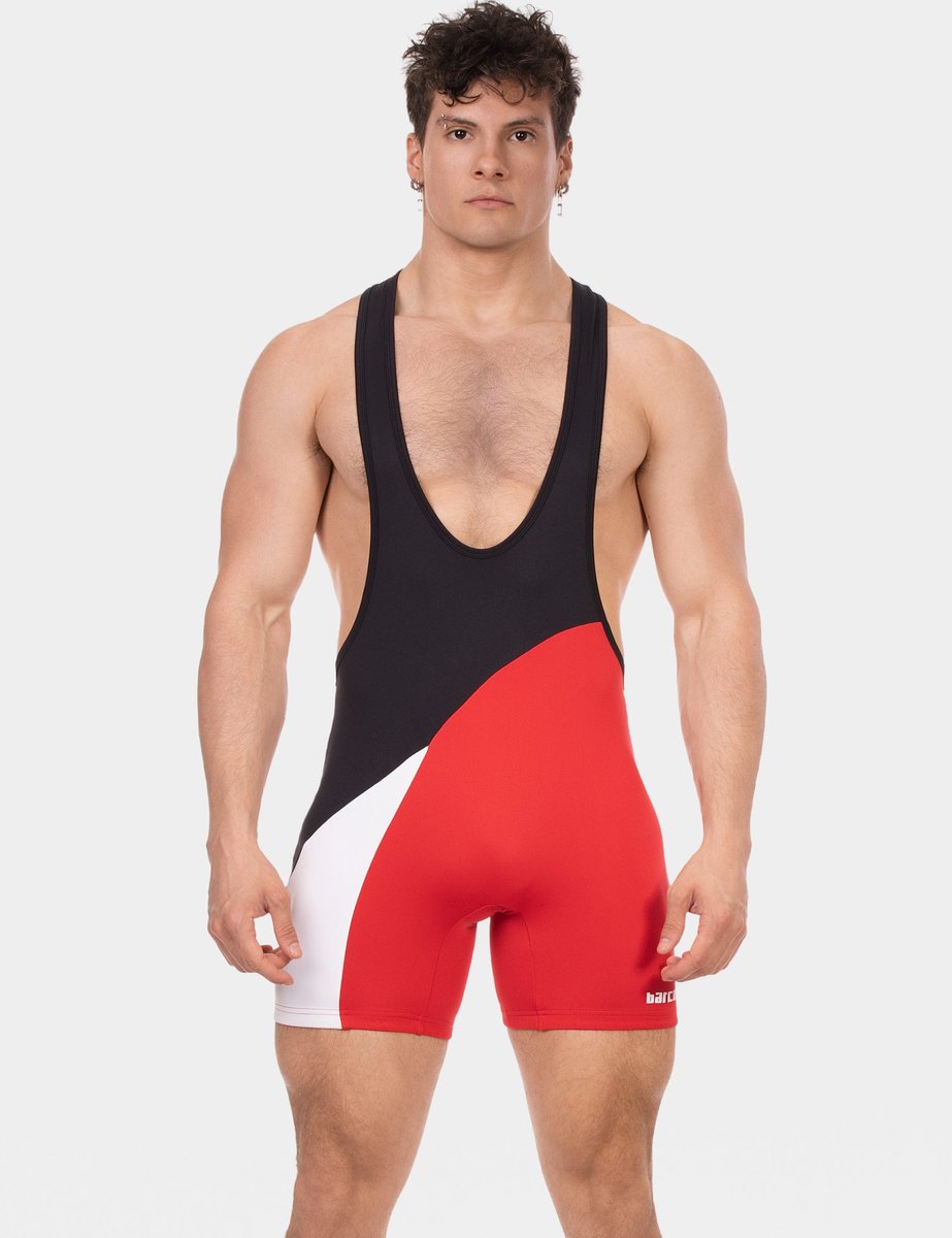 Barcode Berlin Singlet Luckenwalde Black/White/Red - MAAT XL
