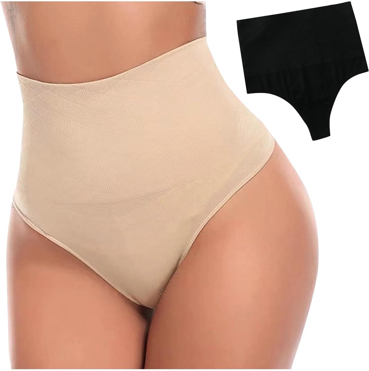 2 STKS String Gainante Ventre Plat Femme Culotte Gainante Sculptantes Tanga Taille Huid Amincissante Onzichtbaar, Culotte Gainante Femme Ventre Plat Onzichtbare Culottes