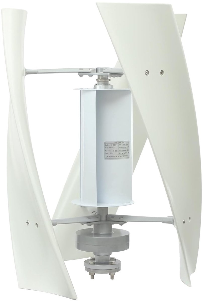 Windturbine-generator 100 W - verticale as - 3-bladig - voor boten en paviljoenen - SnelShoppen