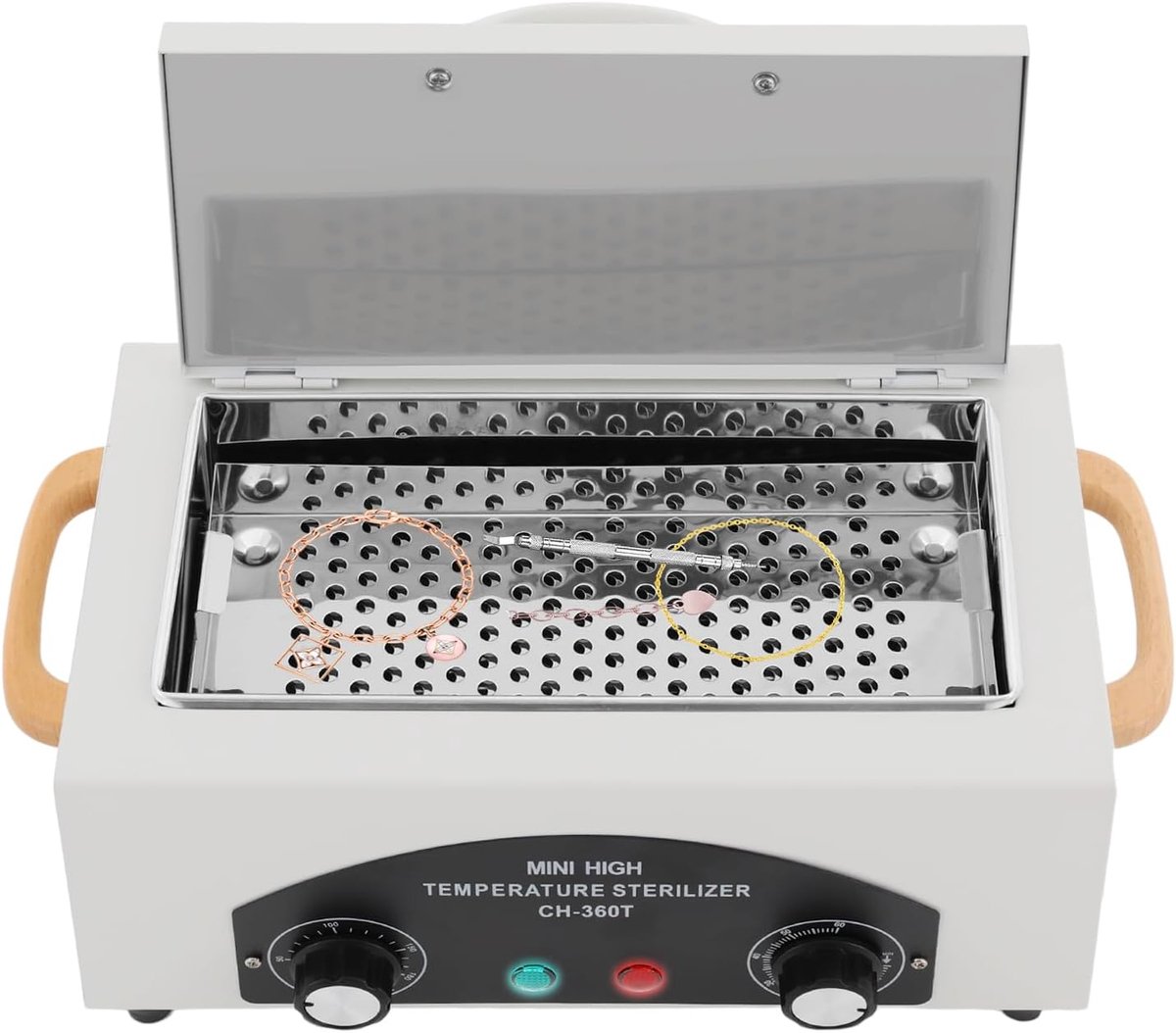 Hot Air Steriliser 300W - Hitte Sterilisator - Instelbare Temperatuur 50-220°C - Voor Nail Tools en Cosmetica - m-winkel