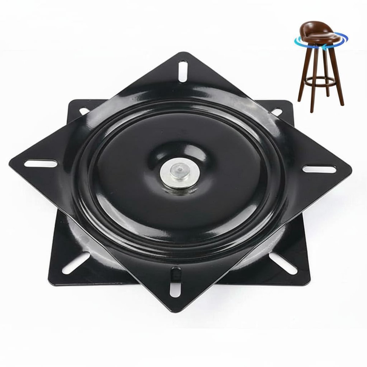360 graden draaibare platenspeler, vierkante draaibare lagers, draaibare plaat, draaiplateau voor meubels, spin, tentoonstellingafel, televisiescherm, computer, barkruk, stoel