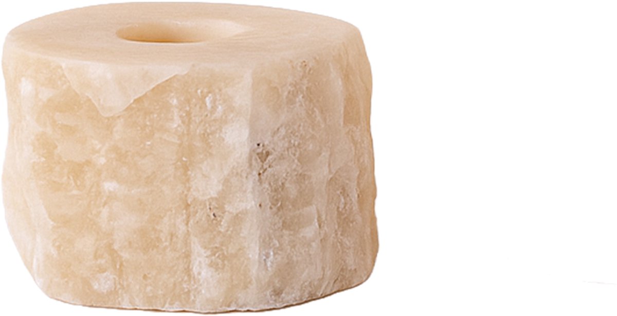 PTMD Yustin Onyx Honey Round Tealight Holder Rough S