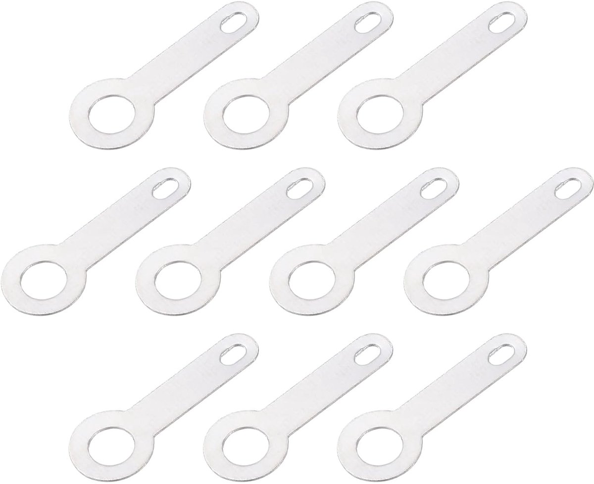 Kabelschoenen, lasplaat, klemring, 3,2 mm, 16 mm, lengte aansluiting voor stroomvoorziening, solide kabel, 200 stuks