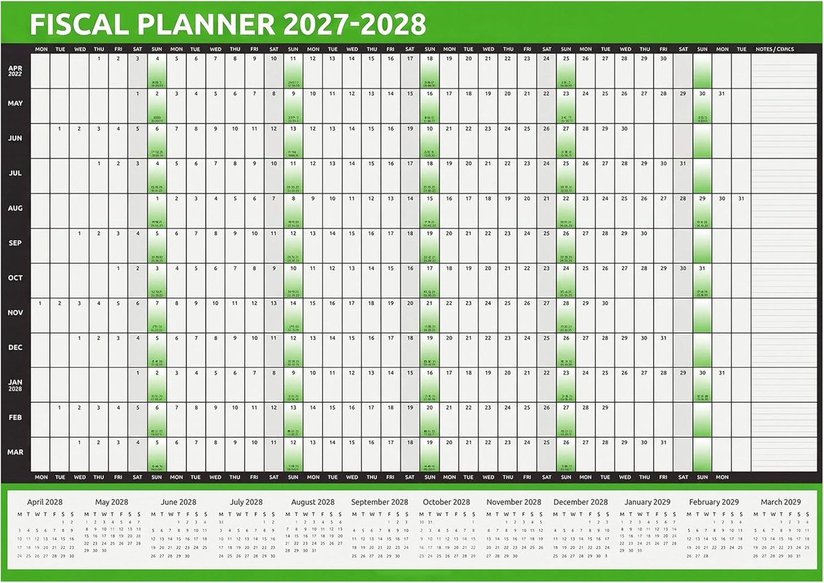 Wandplanner 2023-2024 A1 formaat - Glanzend papier - Jaaroverzicht - Ideaal voor thuis en kantoor - ShopVlot