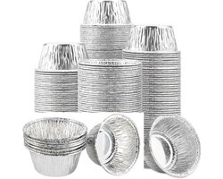Set van 100 Aluminium Ramekins 150ml - Hittebestendig en Herbruikbaar