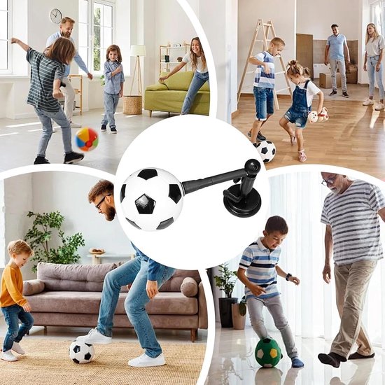 Voetbaltrainer - Schottrainer Solo - Balcontrole Verbeteren - 360 Graden Draaibaar - One Size - Zwart — afbeelding 4