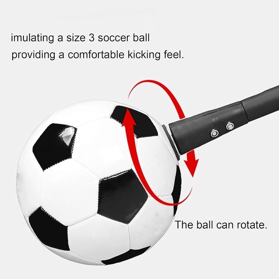 Voetbaltrainer - Schottrainer Solo - Balcontrole Verbeteren - 360 Graden Draaibaar - One Size - Zwart — afbeelding 5