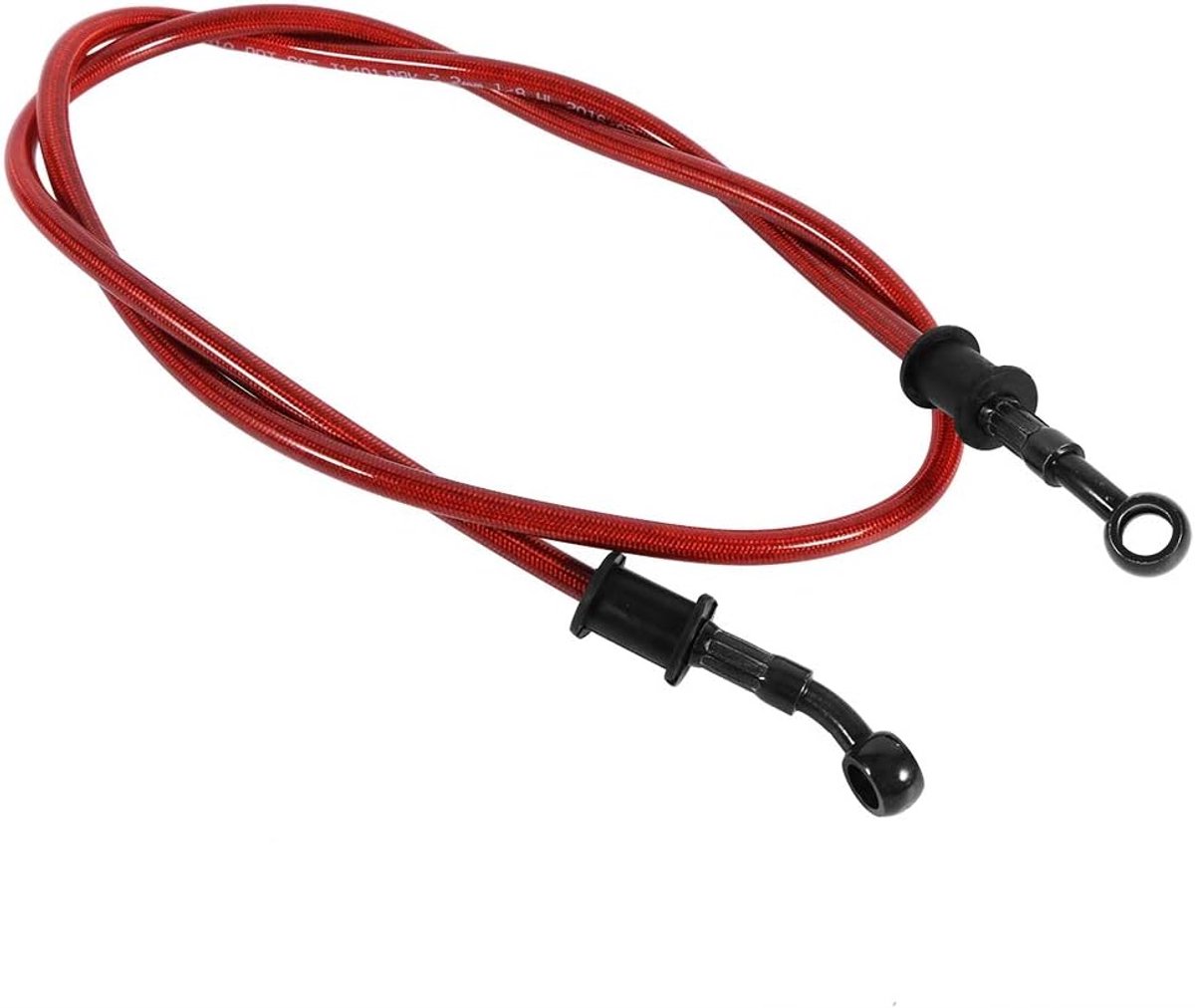 SnelShoppen - Motorcycle Oil Hose 50cm-120cm Rem Koppeling Olieslang voor Motorcross Enduro Offroad Straatfietsen (1200mm-Rood)