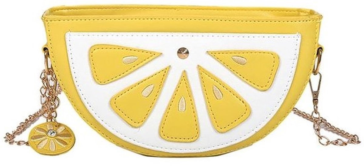 Schoudertas Verfrissend Citroendesign - Handtas - Accessoires - Compact Formaat - Verstelbare Draagriem - 3D-Design