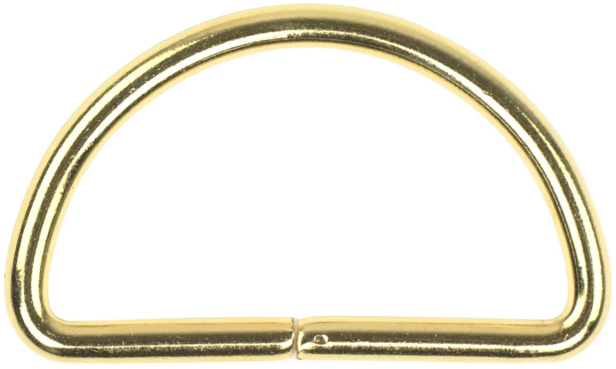 D Ring Metaal 40mm kleur 040/goud