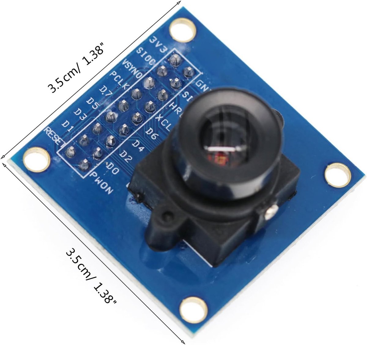 Foto Sensor Camera Module met I2C Interface, Ondersteunt VGA en CIF, Automatische Belichtingsregeling 640 x 480