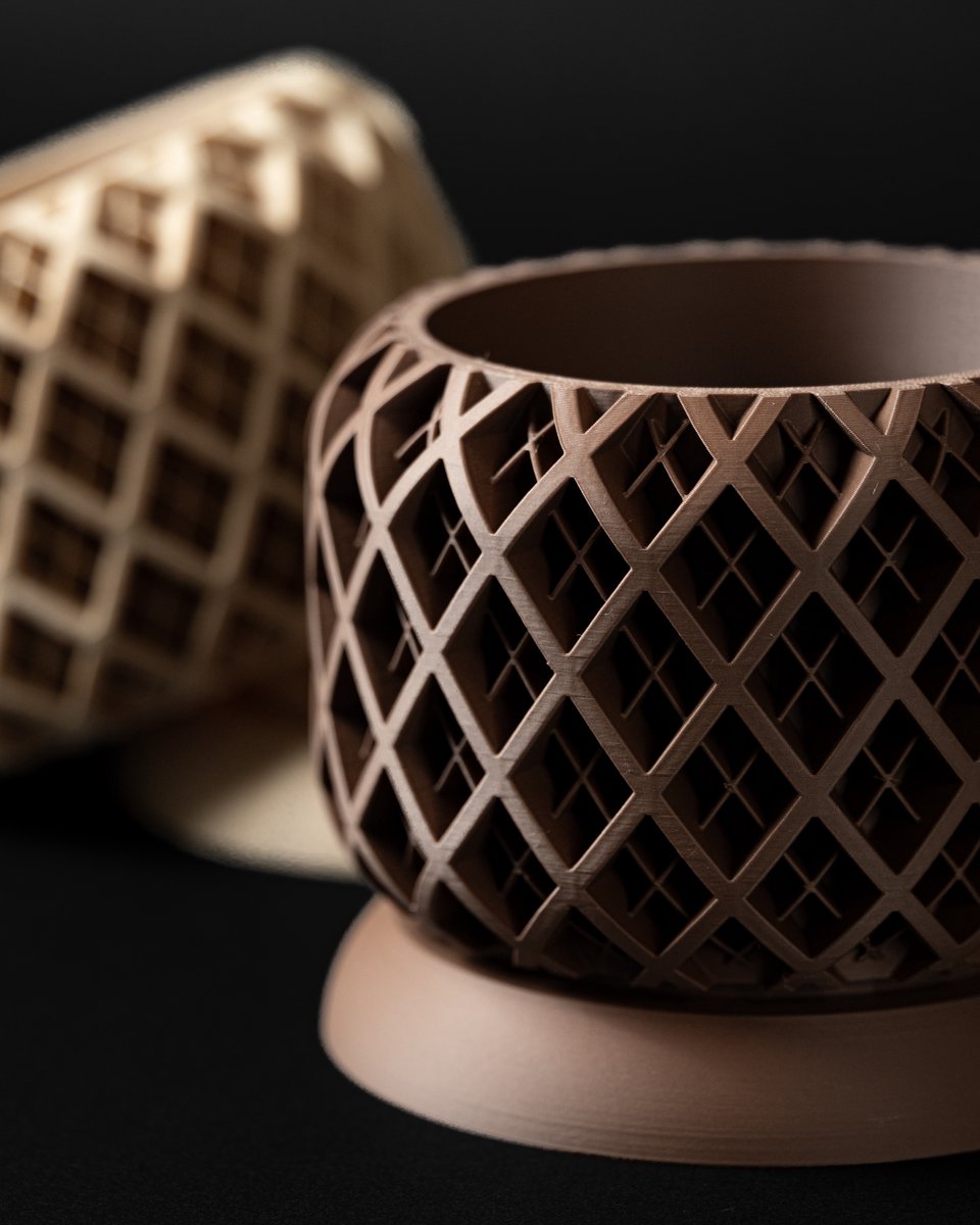 Skushy Torio Bloempot - Moderne Designpot voor Kamerplanten - Sculpturale Plantenpot voor Woonkamer en Kantoor - Premium Woondecoratie