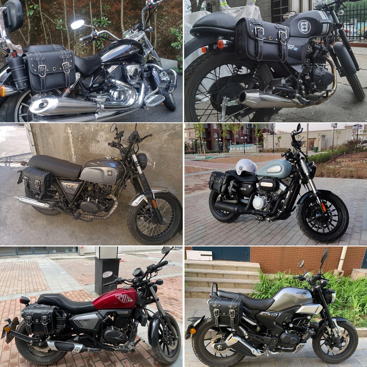 SnelShoppen - KZNI Motorfiets Zadeltassen | Waterdichte Faux Lederen Zijgereedschapstassen met Bekerhouder | Universele Opberggereedschapstas voor Mot