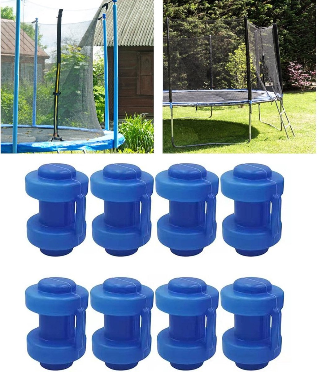 Trampoline Eindkappen - Eindkappen voor Trampoline Stokken - Bevestiging voor Netpalen - 8 stuks